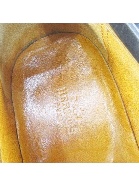 Hermes Constance Loafers Silver Black Leather